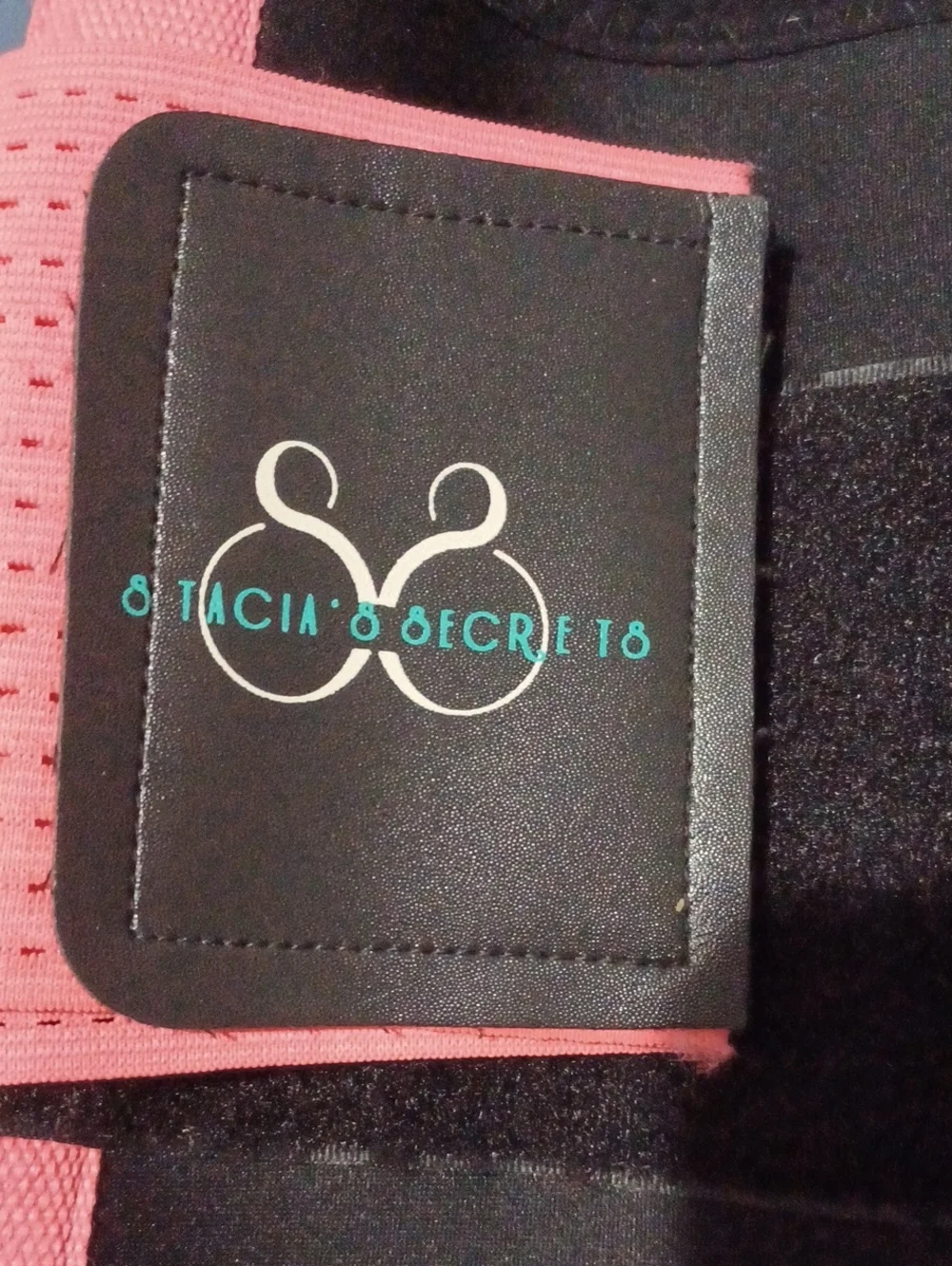 Stacias Secrets Adjustable Neoprene Waist Trainer Belt - Black/Pink Size 2X
